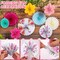 9-Piece Paper Flowers Wall Decor Set | Tissue Paper Fans & Floral Backdrop for Tea Party, Classroom, Valentine's Day, Mother's Day & Wedding Decorations